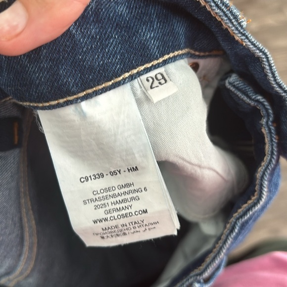 Closed Dark Wash Ultra Wide Leg Jeans - Picture 5 of 6